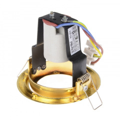 Поворотный точечный светильник Brille 60W RO-50 Латунь 161254 Кам'янське