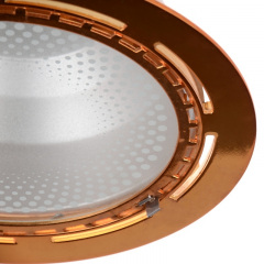 Светильник потолочный встроенный Brille 150W DL-09 Латунь Кривой Рог