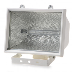 Прожектор галогенный Brille IP54 1000W HL-03 Белый 152008 Нова Прага