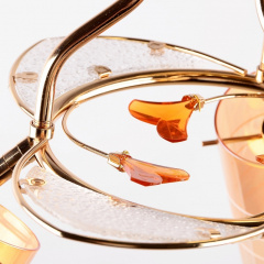 Люстра потолочная Brille 40W E14 Золотистый Славута