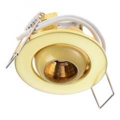 Маленький точечный светильник Brille 20W HDL-DJ 12 Золотистый 163007 Васильків
