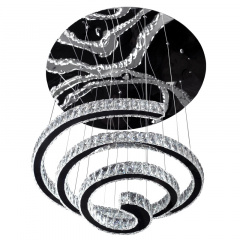 Люстра Brille LED 128W Хром Бучач