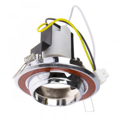 Поворотный точечный светильник Brille 60W RO-50 Хром 161264 Ладан