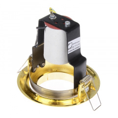 Поворотный точечный светильник Brille 60W RO-50 Золотистый 161245 Дзензелевка