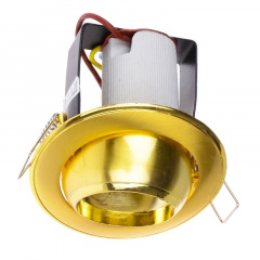 Поворотный точечный светильник Brille 60W RO-39 Золотистый 161290 Новомосковськ