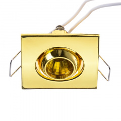 Маленький точечный светильник Brille 20W HDL-DJ 15 Латунь 163992 Самбор