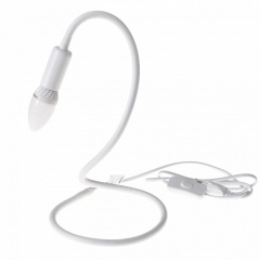 Настольная лампа в современном стиле гибкая Brille 40W BL-423 Белый Кременчук