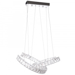 Люстра Brille Хрустальные кольца LED 42W Хром Полтава