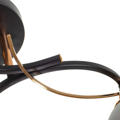 Люстра Brille 60W E27 Черный Бушеве
