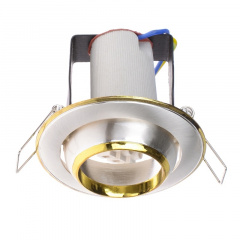 Поворотный точечный светильник Brille 60W RO-39 Хром 161287 Нова Прага