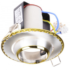Поворотный точечный светильник Brille 60W RO-39 Хром 161310 Шостка