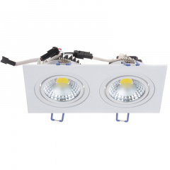 Светильник потолочный led встроенный Brille 10W LED-173 Белый Золотоноша