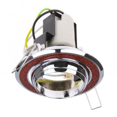 Поворотный точечный светильник Brille 60W RO-50 Красный 161272 Дзензелевка