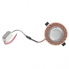 Декоративный точечный светильник Brille LED 8W HDL-G263 Коричневый 36-176 Черкассы
