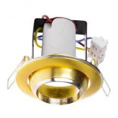 Поворотный точечный светильник Brille 60W RO-39 Латунь 161289 Надворная