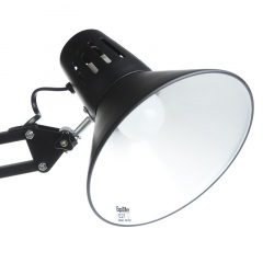 Настольная лампа в современном стиле на струбцине Brille 40W MTL-07 Черный Буча
