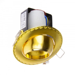 Поворотный точечный светильник Brille 60W RO-39 Золотистый 161312 Чорноморськ