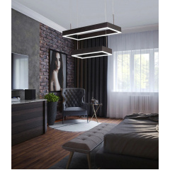 Люстра Brille LED 56W Коричневый Ясногородка