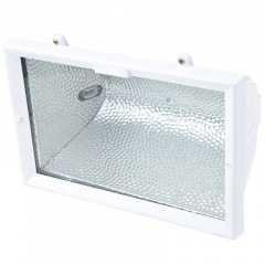 Прожектор галогенный Brille IP54 1500W HL-04 Белый 152010 Ужгород