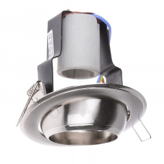 Поворотный точечный светильник Brille 60W RO-50 Хром 161249 Ромни