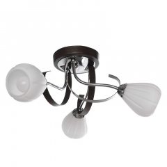Люстра потолочная Brille 40W E14 Хром Сарни