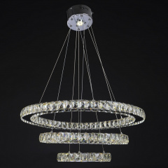 Люстра Brille Хрустальные кольца LED 68W Хром Кривой Рог