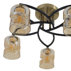 Люстра Brille 60W E27 Черный Виноградов