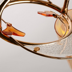 Люстра потолочная Brille 40W E14 Золотистый Кам'янське