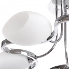 Люстра потолочная Brille 40W E14 Хром Вышгород
