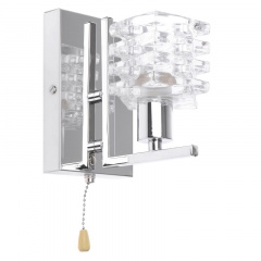 Бра с выключателем Классическое Brille 40W BR-586 Хром Бородянка