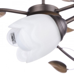 Люстра Brille Флористика 40W E14 Коричневый Славянск