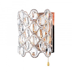 Бра LED хрустальное с выключателем Дворцовый Brille 40W BCL-485 Золотистый Кам'янець-Подільський