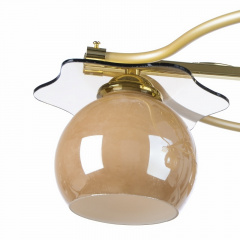 Люстра потолочная Brille 60W E27 Золотистый Кобижча