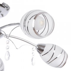 Люстра потолочная Brille 40W E14 Хром Новомосковск