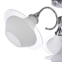 Люстра потолочная Brille 60W E27 Хром Первомайськ