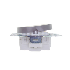 Выключатель Brille WB-2V Серый 42-272 Ірпінь