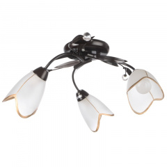 Люстра потолочная Brille 40W E14 Коричневый Бушево