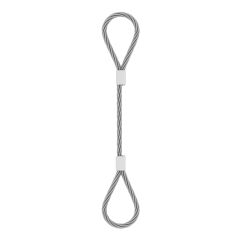 Стрoп кaнaтний пeтльoвий СКП (втулкa) 1.25т, 1м Ясногородка