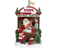 Композиция новогодняя Santaapos Toy Store с LED подсветкой полистоун Bona DP69431