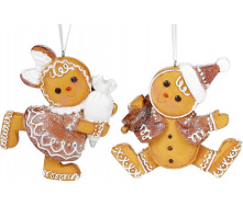 Фигурки декоративные Gingerbread man BonaDi Разноцветный 6 шт DP232282