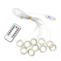 Гирлянда штора с пультом No Brand SFK-09 флаг Украины USB 2х2 м Голубо-желтый (2400130212) Київ