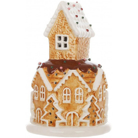 Светодиодная елочная игрушка BonaDi Gingerbread House 11.5х17 см Разноцветный DP232306
