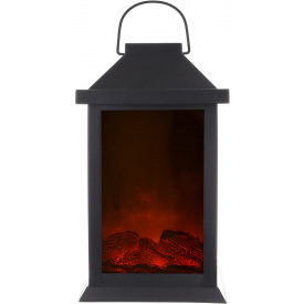 Светодиодный камин BonaDi Black&Fire 14х15х31 см Черно-красный DP232154