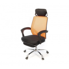 Крісло АКЛАС Катран CH RL (L) Чорне з жовтогарячим Тернопіль