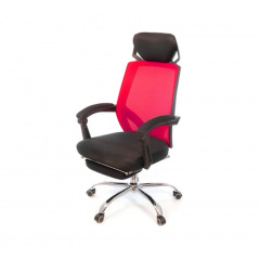Крісло АКЛАС Катран CH RL (L) Чорне з червоним Еланец