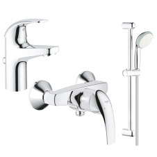 Набір змішувачів для ванни 3 в 1 Grohe Start хром (126747)
