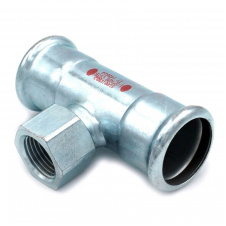 Трійник сталевий RM SteelPres 389 Ø28 х 3/4 В х 28 оцинкований (опалення)