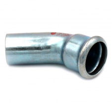 Коліно сталеве RM SteelPres 381/451 Ø42 45° ВЗ оцинковане (опалення)