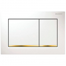 Клавіша змиву Geberit Omega 30 білий/золото (115.080.KK.1)