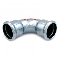 Коліно сталеве RM SteelPres 381/900 Ø18 90° ВВ оцинковане (опалення) Самбір